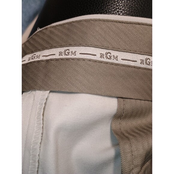 RGM Light Khaki Casual Pants Mens 40x32 Pleatetd Front Cuffed Hem NWT - Picture 11 of 12